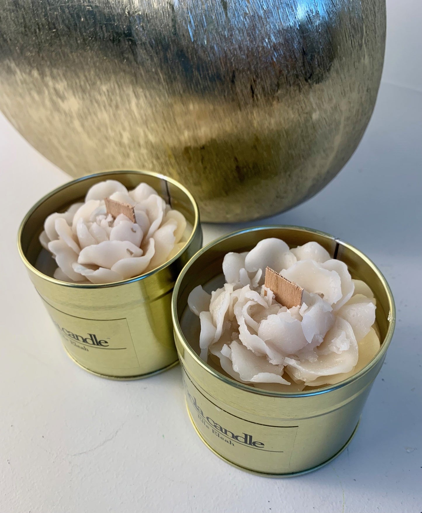 Fiola Candle Elle-Eleah | Blik M | Roza | Beige