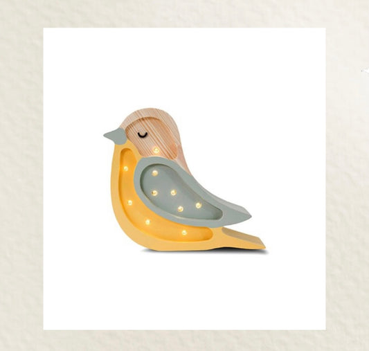 Little Lights | Kids deco | Vogel Geel & zeegroen