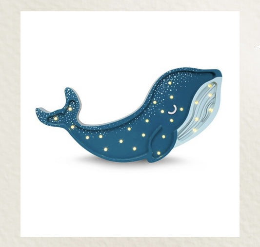 Little Lights | Kids deco | Walvis Navy & licht blauw